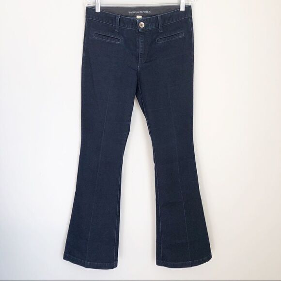 Banana Republic Dark Wash Flare Boho Jeans - Picture 1 of 8